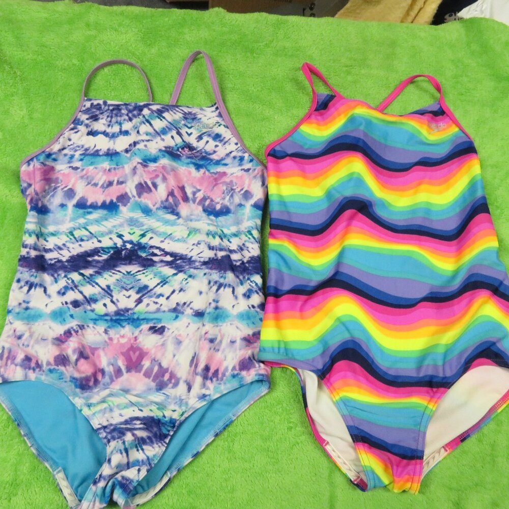 (2) SPEEDO One Piece Swim Suits - size L